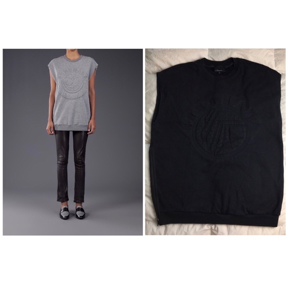 3.1 PHILLIP LIM Sono Mama Tunic In Black - Picture 1 of 8